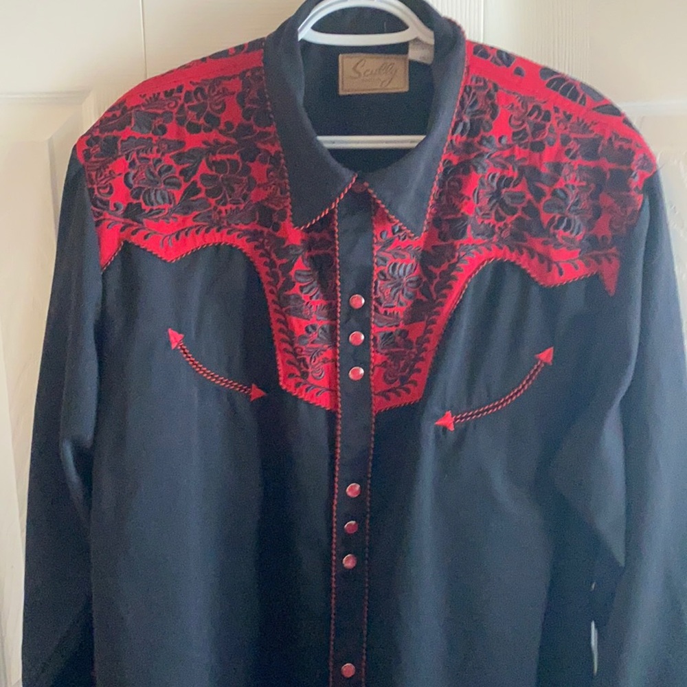 Scully, 2Xl, with red glass snaps